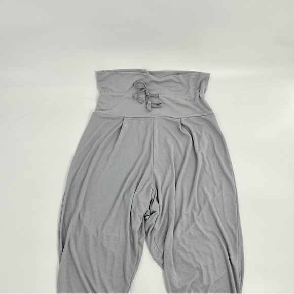 FP MOVEMENT Cozy Up Dance Harem Pants Grey Ribbed High Waisted Joggers Med - Picture 7 of 13